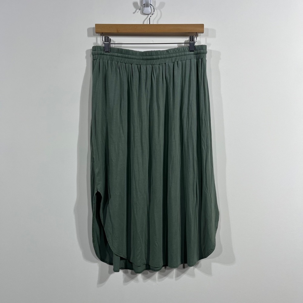 Sozy Tulip Hem Midi Skirt Drawstring Womens Large Cottagecore Prairie Feminine - Picture 5 of 10